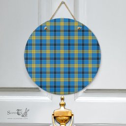 Scottish Laing Clan Tartan Door Sign - Classic Scottish Plaid Tartan Plaid