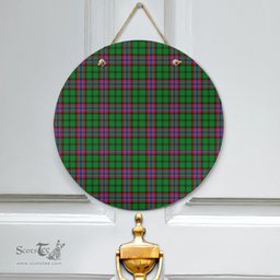 Scottish McGeachie Clan Tartan Door Sign - Classic Scottish Plaid Tartan Plaid