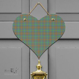 Scottish MacKintosh Hunting Ancient Clan Tartan Door Sign - Classic Scottish Plaid Tartan Plaid