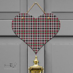 Scottish Borthwick Ancient Clan Tartan Door Sign - Classic Scottish Plaid Tartan Plaid