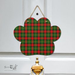 Scottish Blackstock Clan Tartan Door Sign - Classic Scottish Plaid Tartan Plaid