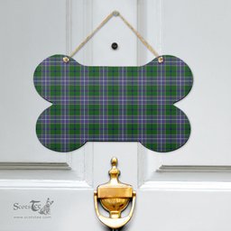 Scottish Wishart Hunting Modern Clan Tartan Door Sign - Classic Scottish Plaid Tartan Plaid