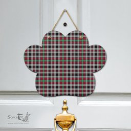 Scottish Borthwick Ancient Clan Tartan Door Sign - Classic Scottish Plaid Tartan Plaid