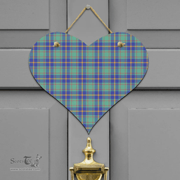 Scottish US Marine Clan Tartan Door Sign - Classic Scottish Plaid Tartan Plaid