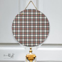 Scottish Stewart Dress Ancient Clan Tartan Door Sign - Classic Scottish Plaid Tartan Plaid