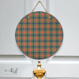 Scottish Wilson Ancient Clan Tartan Door Sign - Classic Scottish Plaid Tartan Plaid