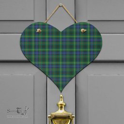Scottish Stewart Hunting Modern Clan Tartan Door Sign - Classic Scottish Plaid Tartan Plaid