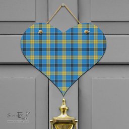 Scottish Laing Clan Tartan Door Sign - Classic Scottish Plaid Tartan Plaid
