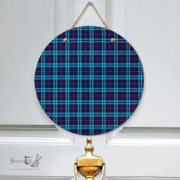Scottish McCorquodale Clan Tartan Door Sign - Classic Scottish Plaid Tartan Plaid