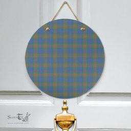 Scottish Stewart of Appin Hunting Ancient Clan Tartan Door Sign - Classic Scottish Plaid Tartan Plaid