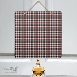 Scottish Borthwick Dress Ancient Clan Tartan Door Sign - Classic Scottish Plaid Tartan Plaid