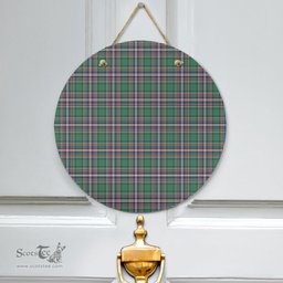 Scottish MacFarlane Hunting Ancient Clan Tartan Door Sign - Classic Scottish Plaid Tartan Plaid