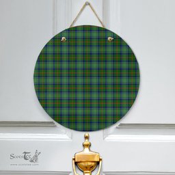 Scottish Cranstoun Clan Tartan Door Sign - Classic Scottish Plaid Tartan Plaid