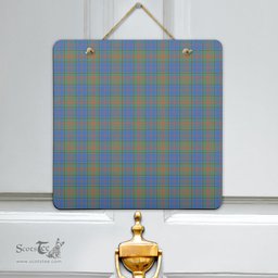 Scottish Stewart of Appin Hunting Ancient Clan Tartan Door Sign - Classic Scottish Plaid Tartan Plaid