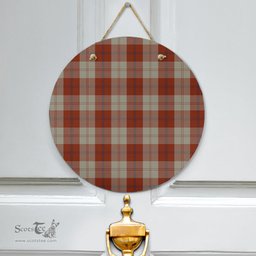 Scottish Davidson Dress Dancers Clan Tartan Door Sign - Classic Scottish Plaid Tartan Plaid