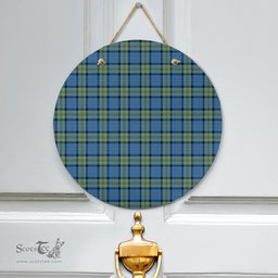 Scottish MacLeod of Harris Ancient Clan Tartan Door Sign - Classic Scottish Plaid Tartan Plaid