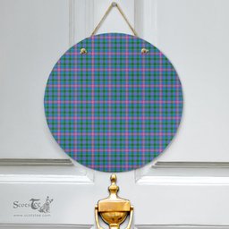 Scottish Ralston Clan Tartan Door Sign - Classic Scottish Plaid Tartan Plaid