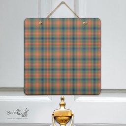 Scottish Wilson Ancient Clan Tartan Door Sign - Classic Scottish Plaid Tartan Plaid