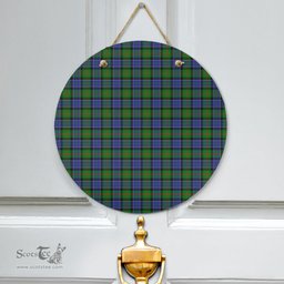 Scottish Paterson Clan Tartan Door Sign - Classic Scottish Plaid Tartan Plaid