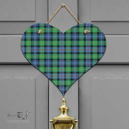 Scottish Murray of Atholl Ancient Clan Tartan Door Sign - Classic Scottish Plaid Tartan Plaid