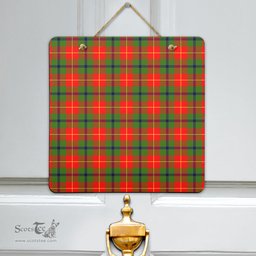 Scottish Turnbull Dress Clan Tartan Door Sign - Classic Scottish Plaid Tartan Plaid