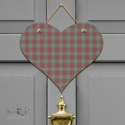 Scottish MacGregor Hunting Ancient Clan Tartan Door Sign - Classic Scottish Plaid Tartan Plaid