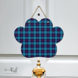 Scottish McCorquodale Clan Tartan Door Sign - Classic Scottish Plaid Tartan Plaid