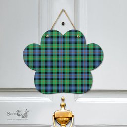 Scottish Murray of Atholl Ancient Clan Tartan Door Sign - Classic Scottish Plaid Tartan Plaid