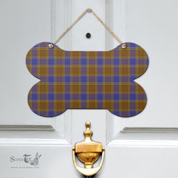Scottish Balfour Modern Clan Tartan Door Sign - Classic Scottish Plaid Tartan Plaid