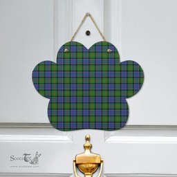 Scottish Paterson Clan Tartan Door Sign - Classic Scottish Plaid Tartan Plaid
