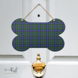 Scottish Robertson Hunting Modern Clan Tartan Door Sign - Classic Scottish Plaid Tartan Plaid