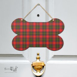 Scottish Somerville Modern Clan Tartan Door Sign - Classic Scottish Plaid Tartan Plaid