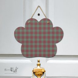 Scottish MacGregor Hunting Ancient Clan Tartan Door Sign - Classic Scottish Plaid Tartan Plaid