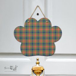 Scottish Wilson Ancient Clan Tartan Door Sign - Classic Scottish Plaid Tartan Plaid