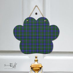 Scottish Robertson Hunting Modern Clan Tartan Door Sign - Classic Scottish Plaid Tartan Plaid