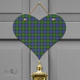 Scottish Paterson Clan Tartan Door Sign - Classic Scottish Plaid Tartan Plaid