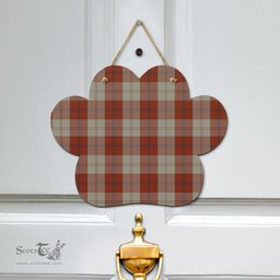 Scottish Davidson Dress Dancers Clan Tartan Door Sign - Classic Scottish Plaid Tartan Plaid