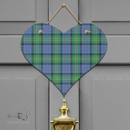 Scottish Bowie Ancient Clan Tartan Door Sign - Classic Scottish Plaid Tartan Plaid