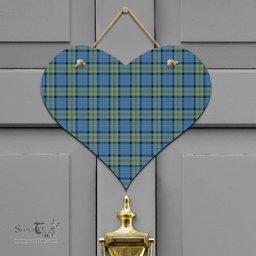 Scottish MacLeod of Harris Ancient Clan Tartan Door Sign - Classic Scottish Plaid Tartan Plaid