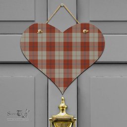 Scottish Davidson Dress Dancers Clan Tartan Door Sign - Classic Scottish Plaid Tartan Plaid