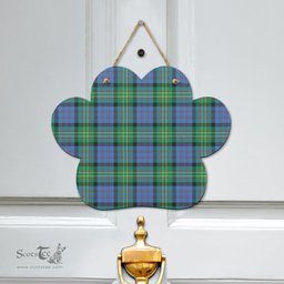 Scottish Bowie Ancient Clan Tartan Door Sign - Classic Scottish Plaid Tartan Plaid