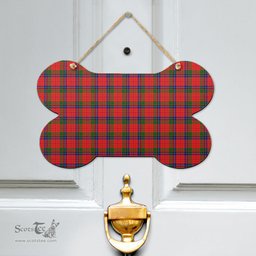 Scottish Nicolson Modern Clan Tartan Door Sign - Classic Scottish Plaid Tartan Plaid