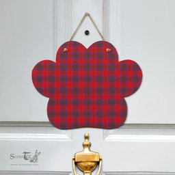 Scottish Leslie Modern Clan Tartan Door Sign - Classic Scottish Plaid Tartan Plaid