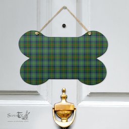 Scottish Cranstoun Clan Tartan Door Sign - Classic Scottish Plaid Tartan Plaid