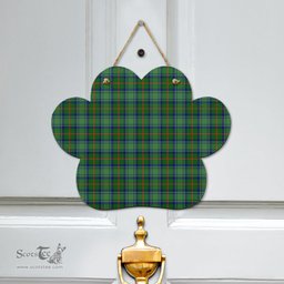 Scottish Cranstoun Clan Tartan Door Sign - Classic Scottish Plaid Tartan Plaid