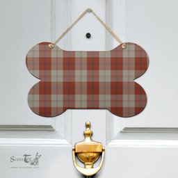 Scottish Davidson Dress Dancers Clan Tartan Door Sign - Classic Scottish Plaid Tartan Plaid