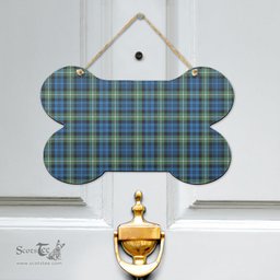Scottish Lamont Ancient Clan Tartan Door Sign - Classic Scottish Plaid Tartan Plaid