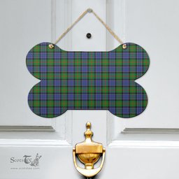 Scottish Paterson Clan Tartan Door Sign - Classic Scottish Plaid Tartan Plaid