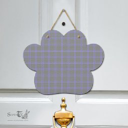 Scottish Sir Walter Scott Clan Tartan Door Sign - Classic Scottish Plaid Tartan Plaid
