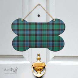 Scottish Stewart Old Ancient Clan Tartan Door Sign - Classic Scottish Plaid Tartan Plaid